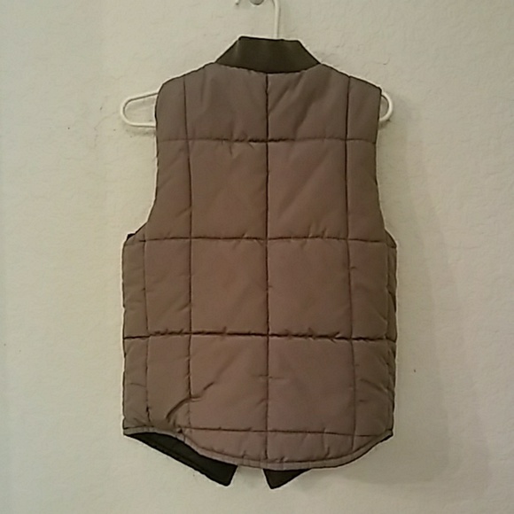 Gap Zippered Quilted With Pockets Puffy Vest - Picture 2 of 8